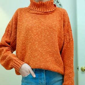 VINTAGE Womens Turtleneck Sweater